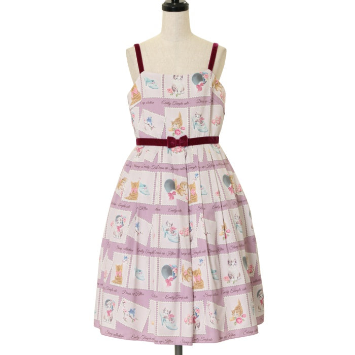 USED】Kitten Stamp Collectionキャミソールワンピース | Emily