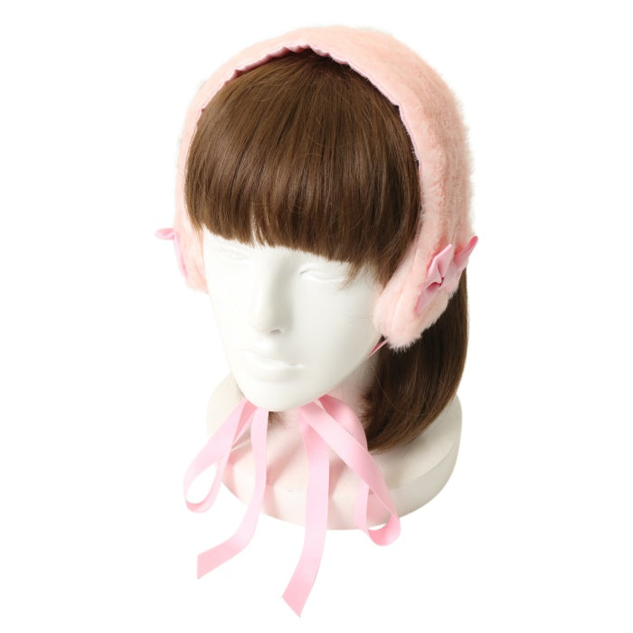Angelic Pretty ハート型耳あて ピンク Angelic Pretty】ヘッドドレスイヤーマフ Angelic Pretty ハート型耳