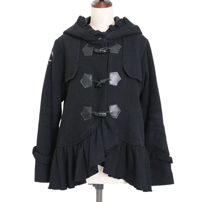 USED】FRILL フード付ダッフルショートコート | h.NAOTO Wunderwelt