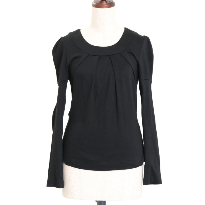 BLACK PEACE NOW ブラックブラウス USED】【Mサイズ】胸元タックカットソー | BLACK PEACE NOW