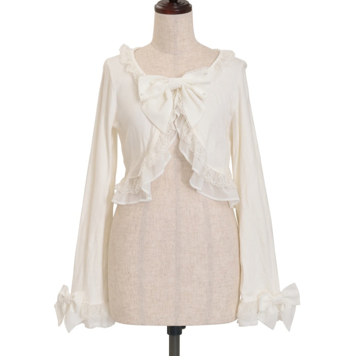 Fancy Border Knit Cardigan by Angelic Pretty