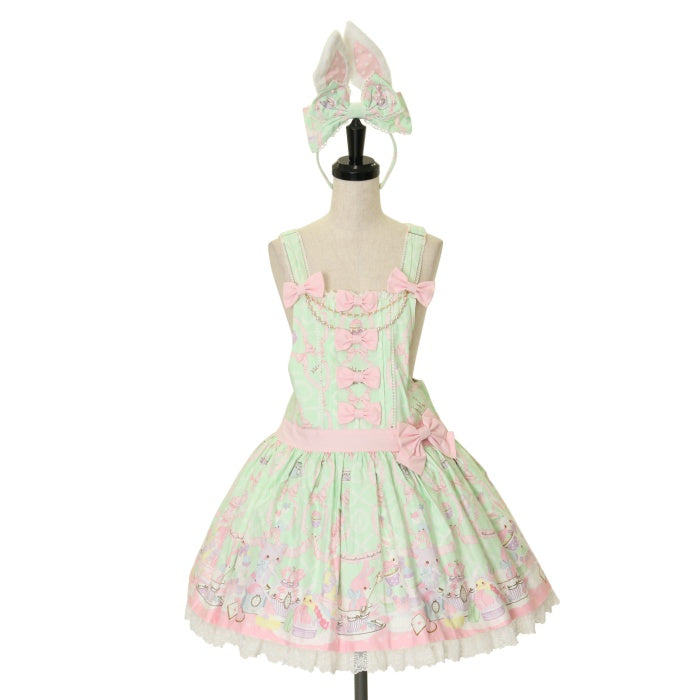 USED】Wish me mell Tea Time サロペットSet | Angelic Pretty