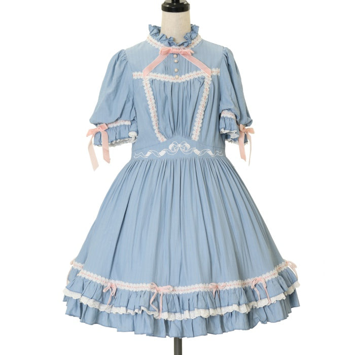 USED】【Lサイズ】ベルスーズ リボン刺繍ワンピース（ショート） | 星 