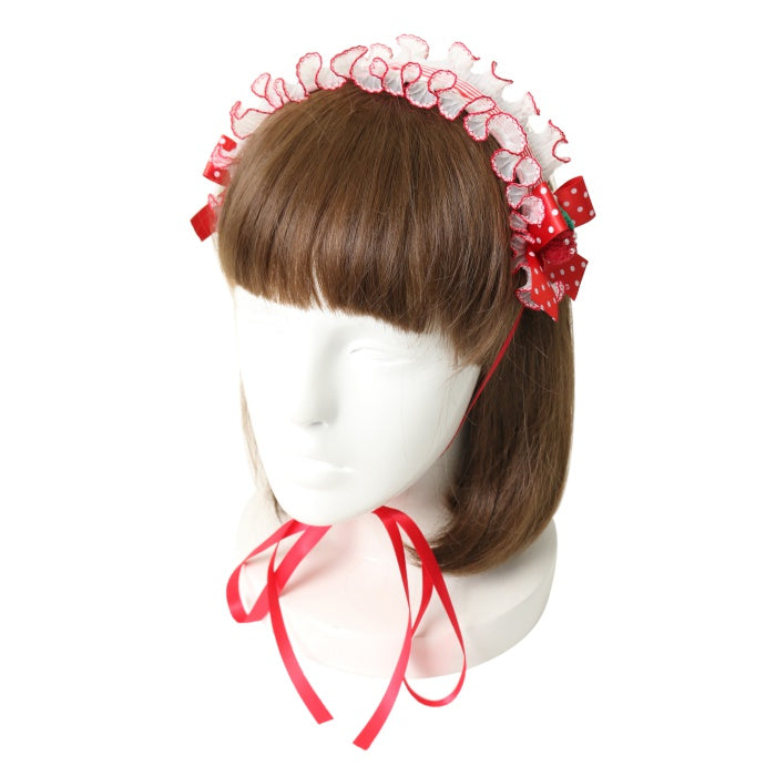 Decoration Strawberryヘッドドレス　クロ Decoration Strawberryヘッドドレス クロ 商品詳細ページ