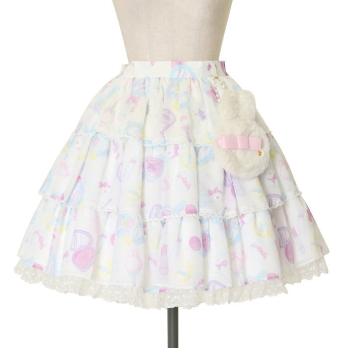 Angelic pretty Fluffy Puff Bunny スカート USED】Fluffy Puff Bunnyスカート | Angelic Pretty Wunderwelt Online