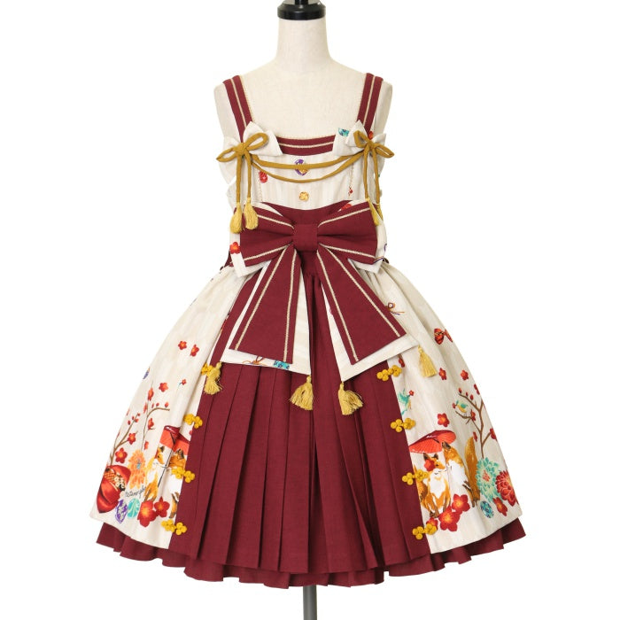 USED】春告げ鳥の恋うらら プリーツ ジャンパースカート