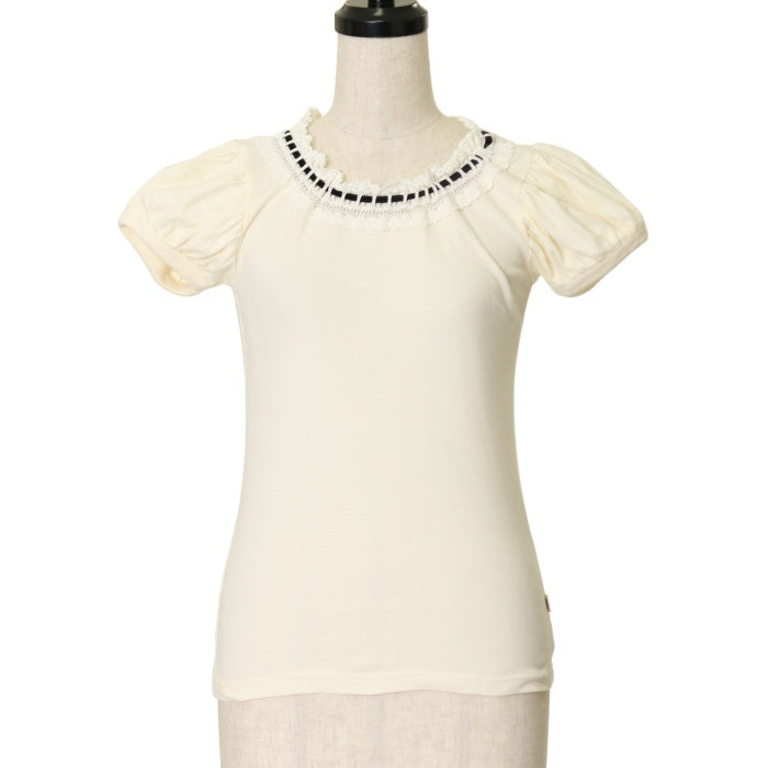 信頼も厚い ホワイト Katie 半袖BUNNY tee sleeve puff KISS ヘアアクセサリー