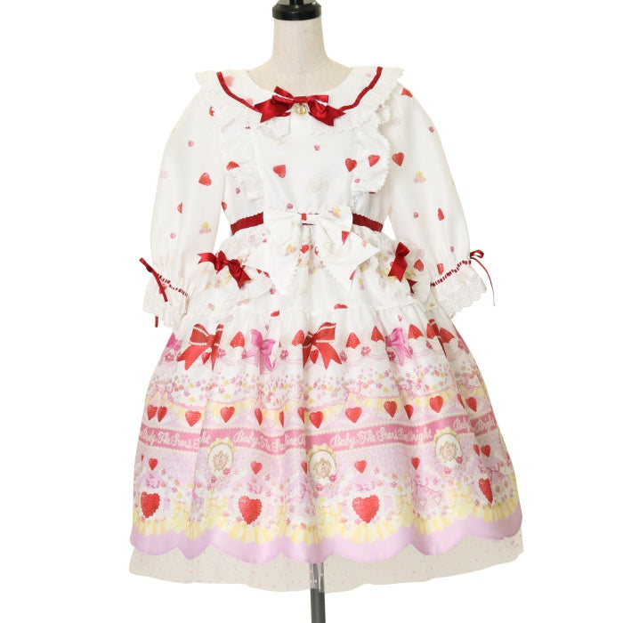 USED】Strawberry Sweetheart Cake柄ワンピース | BABY, THE STARS