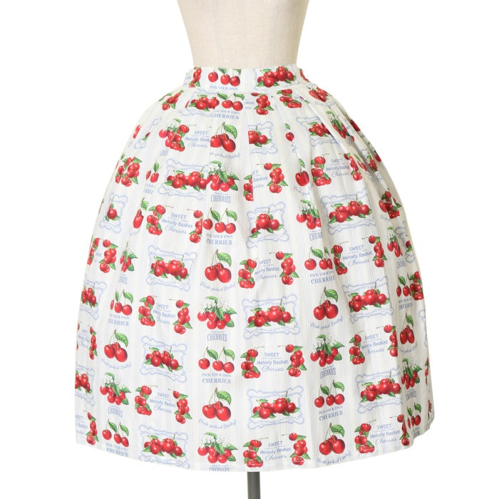 【未使用】メロディバスケットFreshCherryスカート　ロリィタ　ガーリー 未使用】メロディバスケットFreshCherryスカート ロリィタ