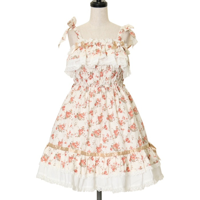 USED】シャーリングリボンジャンパースカート | metamorphose