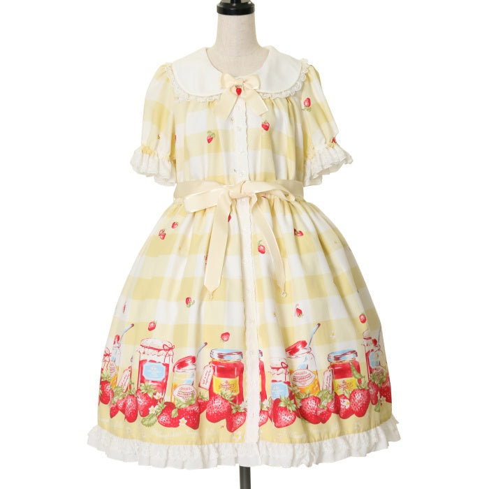 最終値下げ　メタモルフォーゼ　sweet berry gingham ワンピース sweet berry gingham | メタモルフォーゼ - ロリータ（ロリィタ