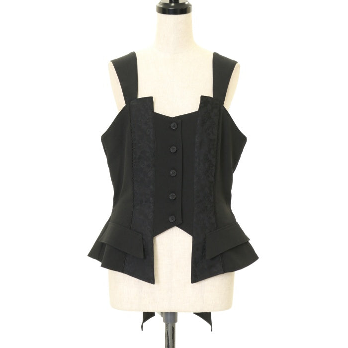 【美品】 MIHO MATSUDA ミホマツダ ベスト・ルブール ブラック USED】【Mサイズ】ベスト・ルブール | MIHO MATSUDA | ロリータ