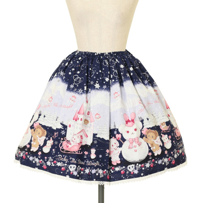 ꒰ঌ ファッション くみゃちゃんの雪の王国柄ジャンパースカートⅡ