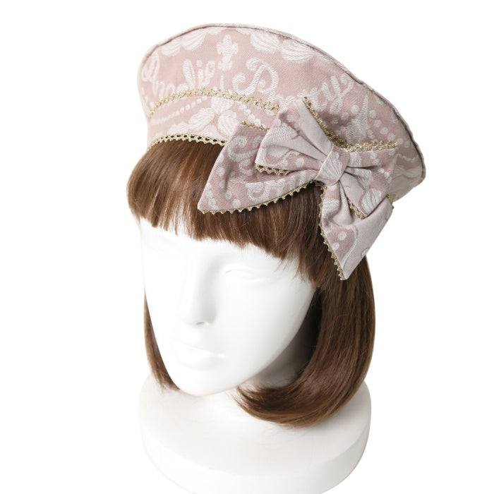 USED】ホイップジャガードベレー（ミルクティー） | Angelic Pretty 