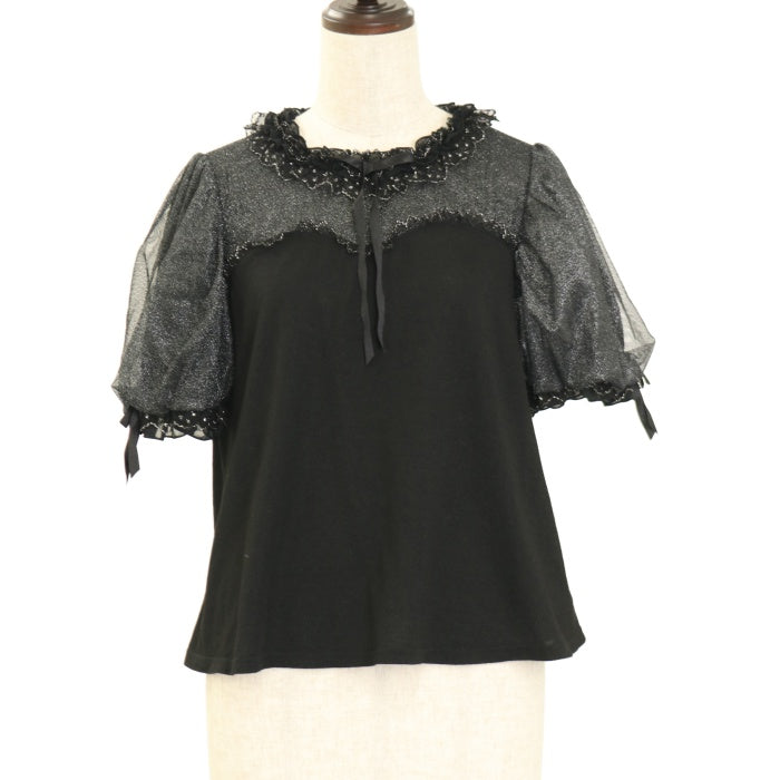 Angelic Pretty / Shinyエトワールカットソー Free シルバー H-25-06-10-047-AP-TO-NS-ZH USED】Shinyエトワールカットソー | Angelic Pretty Wunderwelt