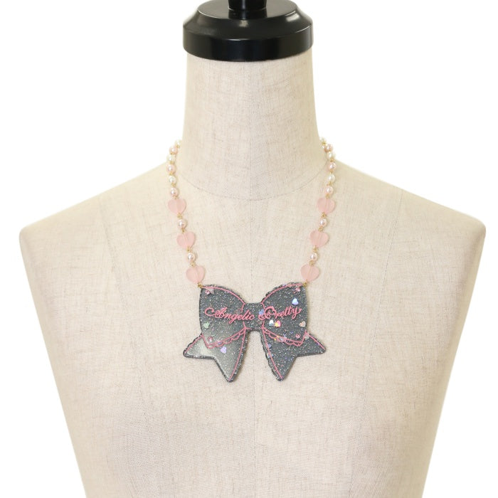 Glitter Ribbon Necklace by Angelic Pretty