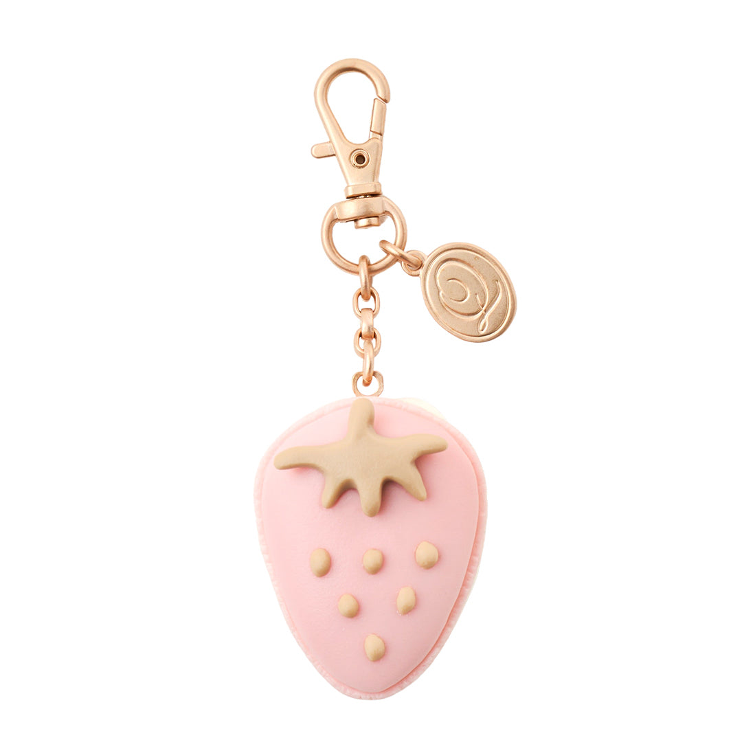 The Strawberry Macaron Bag Charm (Pink) | Q-pot. | Wunderwelt