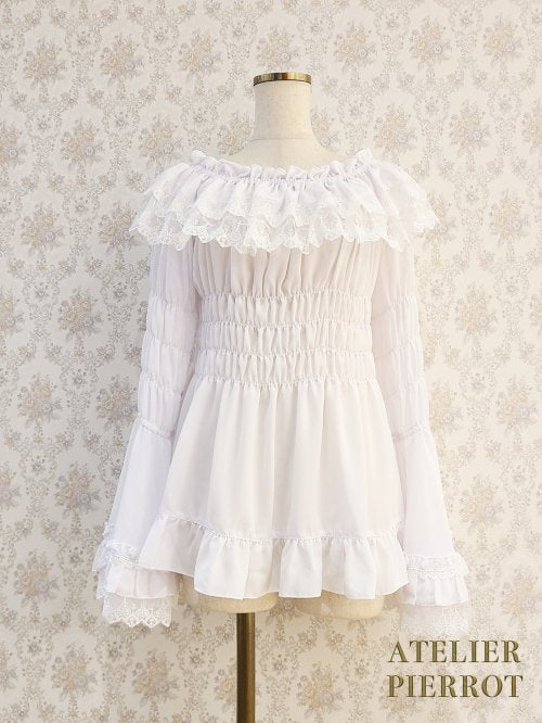 Louise Jabot Blouse | ATELIER-PIERROT | Wunderwelt Fleur - Online