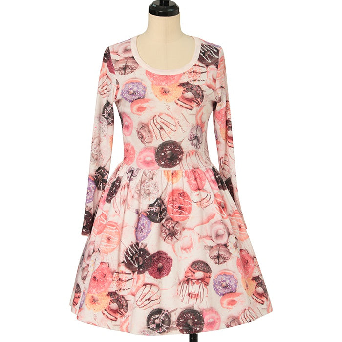 ドーナツワンピース USED】ドーナツ柄カットソーワンピース | MILK Wunderwelt