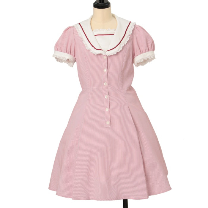 Innocent World ストライプセーラーワンピース USED】UVカットストライプセーラーワンピース | Innocent World