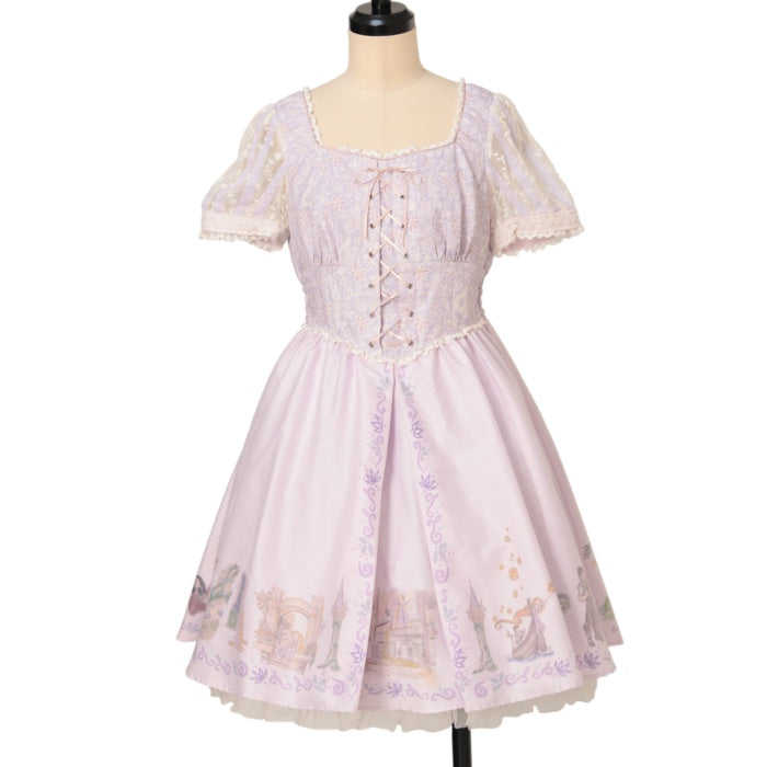 USED】【Disney/サイズ2】リアルシルエット ワンピース(塔の上の 