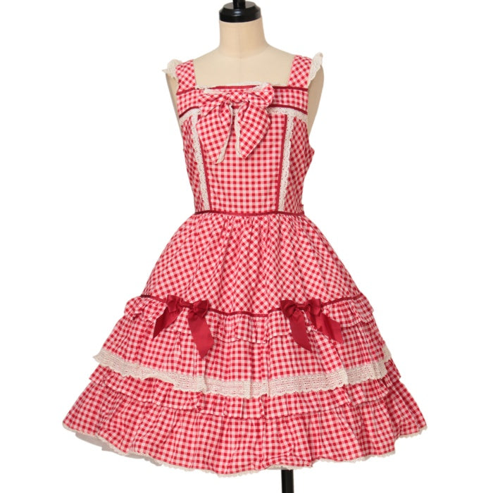 USED】ギンガム リュミーヌ ジャンパースカート | BABY, THE STARS  