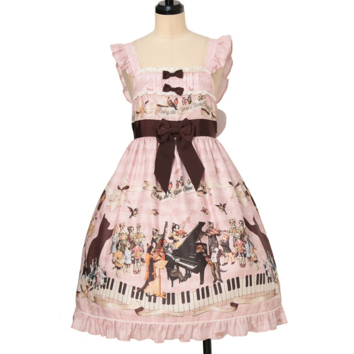 USED】Meow Meow Symphony柄ベビードールジャンパースカート | BABY