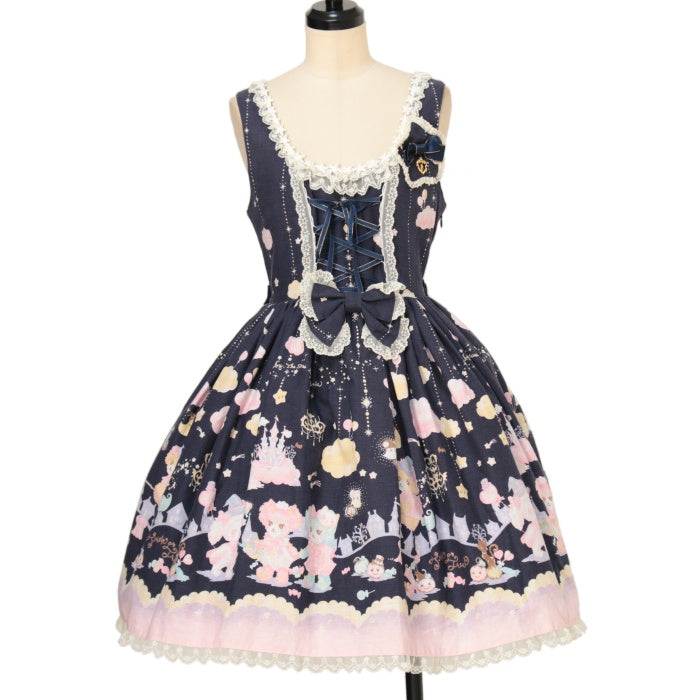 USED】なかよしくみゃちゃんのTrick or Treat柄 ジュディジャンパー