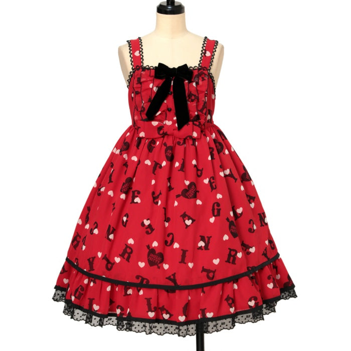 USED】Letter Dollジャンパースカート | Angelic Pretty