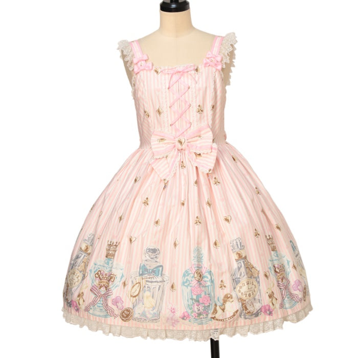 Angelic pretty 涙のグラスボトルジャンパースカート、カチューシャ USED】涙のグラスボトルジャンパースカート | Angelic Pretty