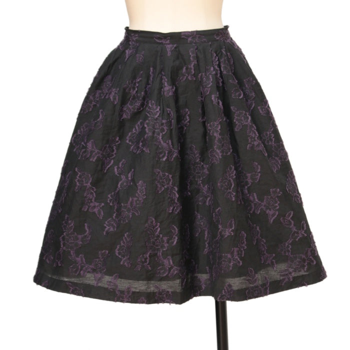 USED】【Mサイズ】お花ジャガードスカート | BLACK PEACE NOW