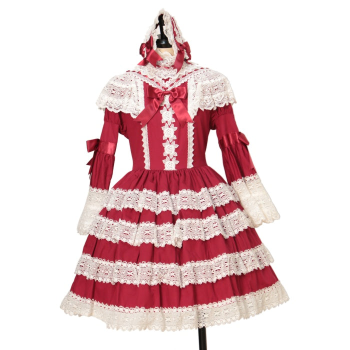 ハンドメイド　ワンピース　エリザベスop風　 100size　ロリィタ ハンドメイド ワンピース エリザベスop風 100size ロリィタ