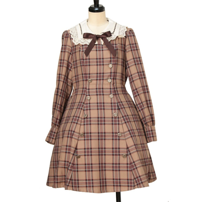 innocent world　コレットワンピース USED】【Lサイズ】ブリティッシュタータンチェックワンピース