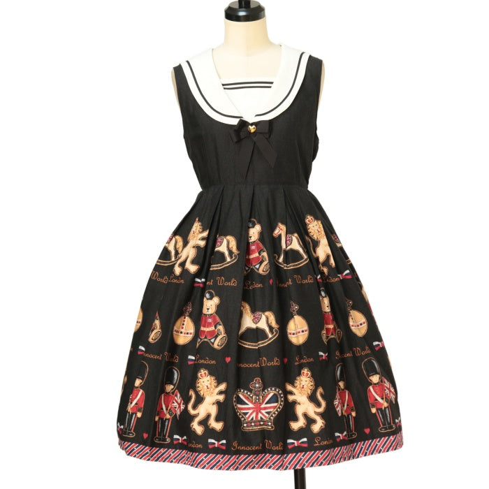 USED】【Mサイズ】HAPPY LONDON セーラージャンパースカート 