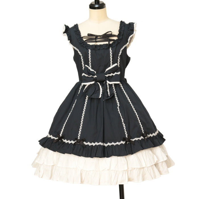 Angelicpretty 別珍 ジャンパースカート 黒 Angelicpretty 別珍 ジャンパースカート 黒