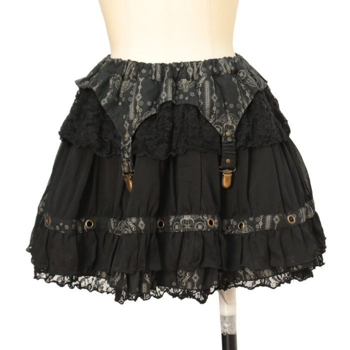 USED】STEAM ガーター付切替ミニスカート | h.NAOTO Wunderwelt Online