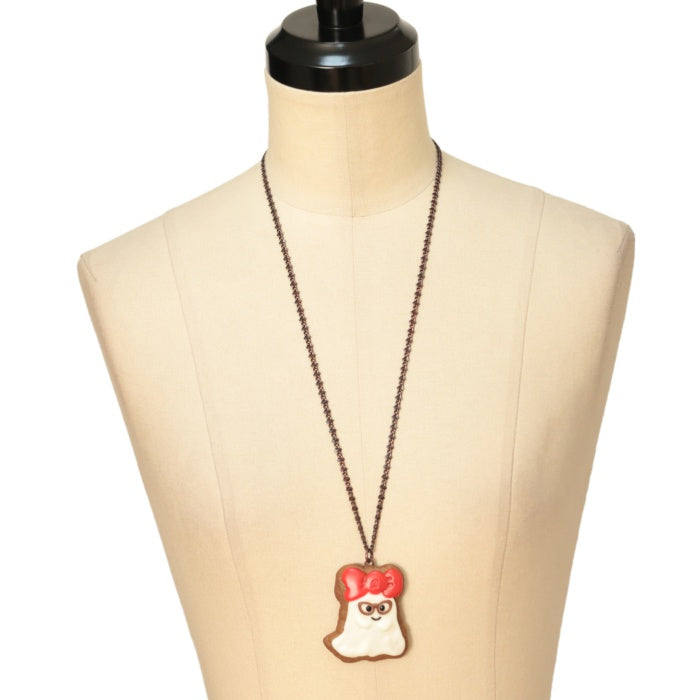 USED】【Q-pot. × Tommy】オバケちゃんネックレス(赤リボン USED】【Q-pot. × Tommy】オバケちゃんネックレス(赤リボン