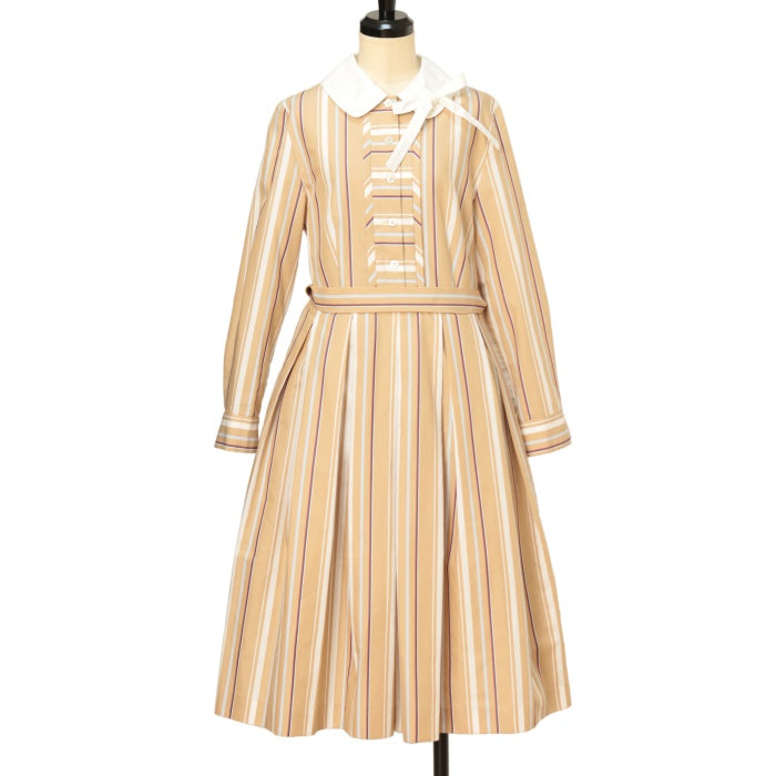 USED】【Mサイズ】レジメンタルストライプワンピース | Jane
