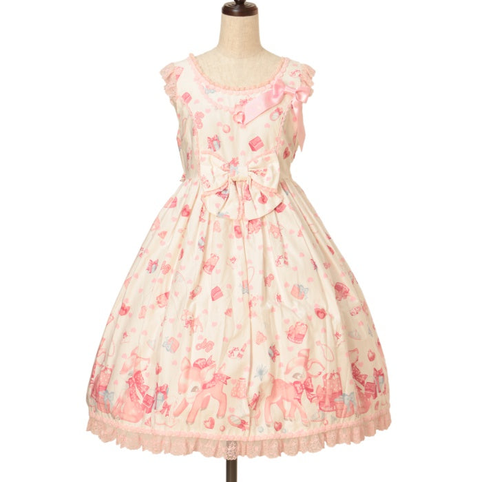 USED】小鹿のミルキーちゃんネックレス風ジャンパースカート | Angelic