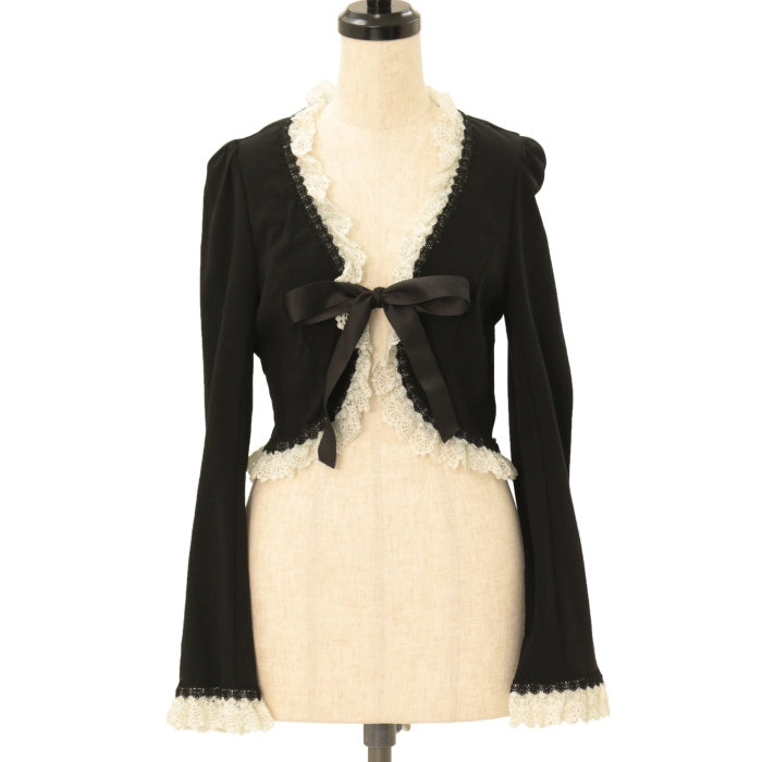 aliceauaa ボレロジャケット　アイボリー PT ファッション aliceauaa ボレロジャケット アイボリー