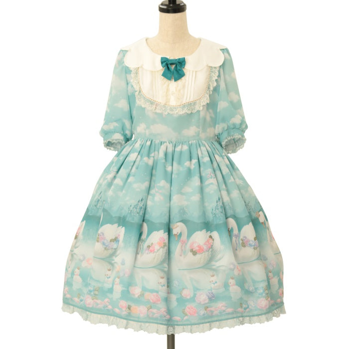 Angelic Pretty / Milky Swan襟付ワンピース ラベンダー Y-23-10-21
