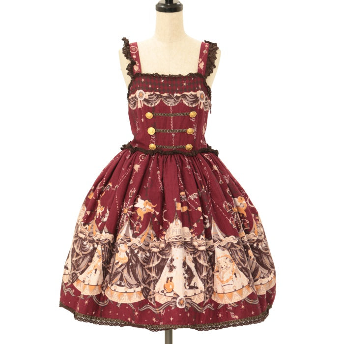 ALICE and the PIRATES 月夜の夢のエレクトリックサァカス USED】月夜の夢のエレクトリック・サァカス柄ジャンパースカート