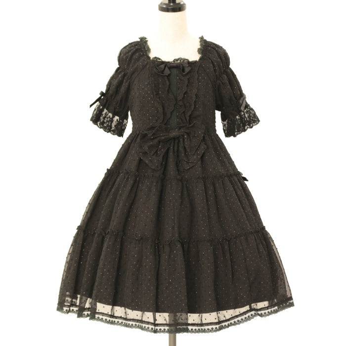 ラメドットシフォン♡デザートワンピース BABY,THE STARS SHINE BRIGHT / ラメドットシフォンデザート