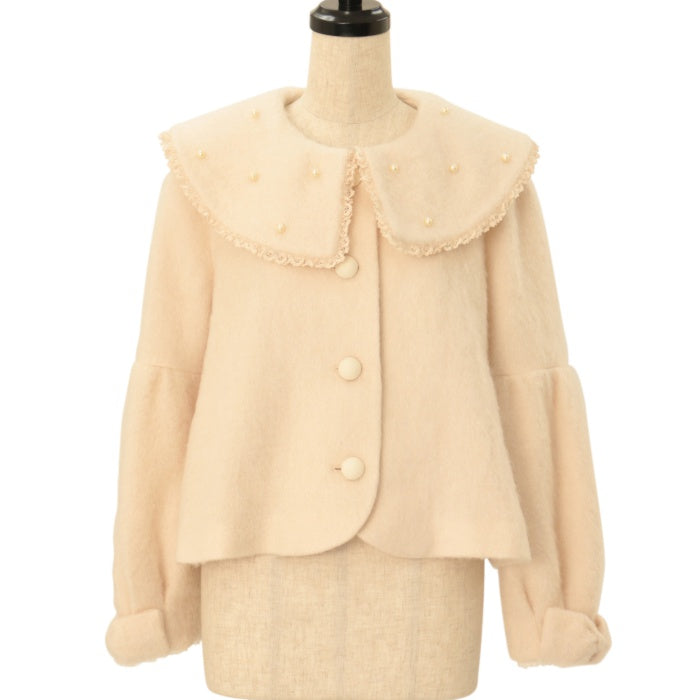 USED】パールカラーシャギーショートコート | Maria pipi | ロリータ