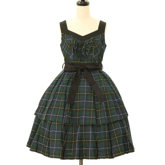 USED】タータンチェック フリルジャンパースカート | Victorian Maiden ...