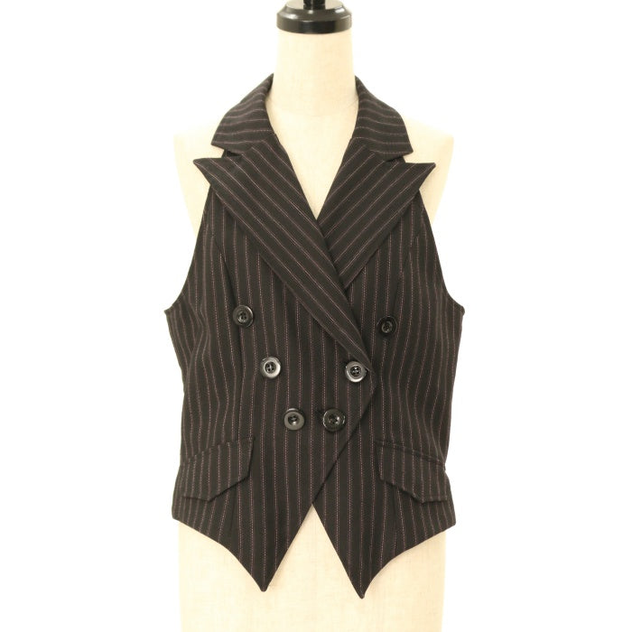 USED】【PEACE NOW/Mサイズ】レジメンダブルボタンベスト | BLACK USED】【PEACE NOW/Mサイズ】レジメンダブルボタンベスト | BLACK