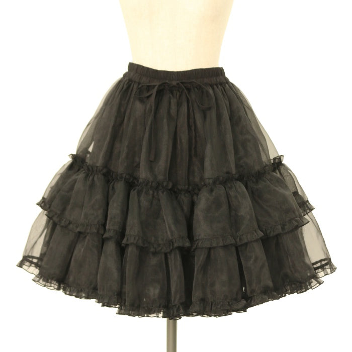 morphose オーガンジーフリルパニエ 黒 新品未使用タグ付き USED】オーガンジーフリルパニエ| metamorphose Wunderwelt - Gothic