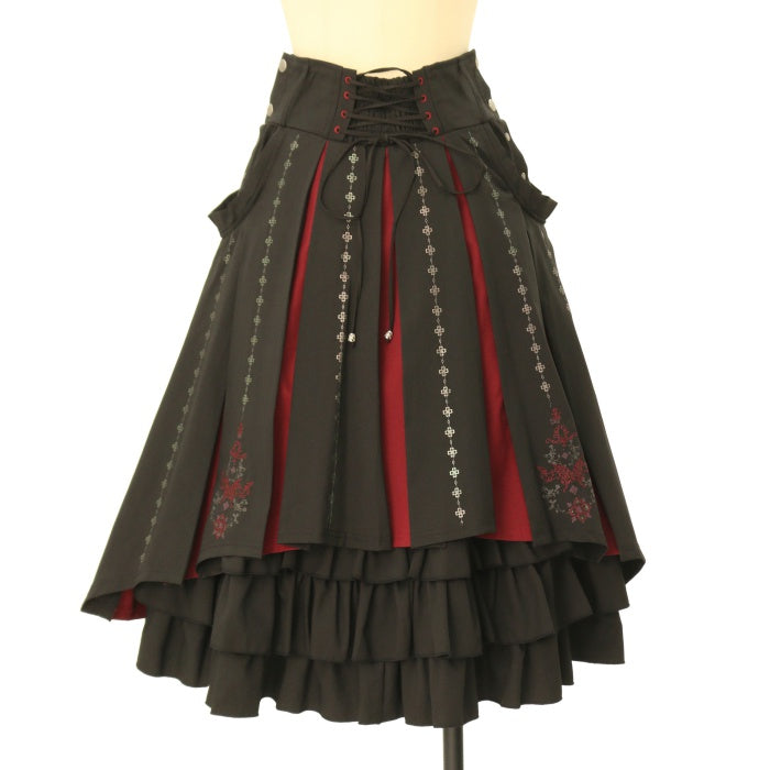 新品】OzzOn 袴風スカート(青) - ロングスカート