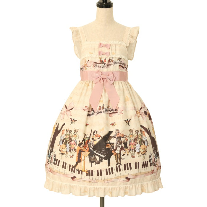 USED】Meow Meow Symphony柄ベビードールジャンパースカート | BABY