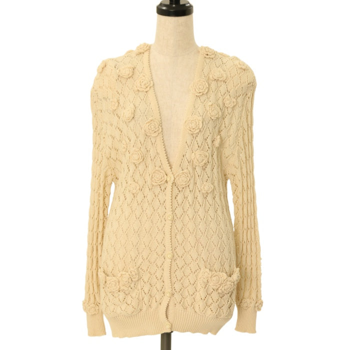 【USED】お花かぎ編みVネックカーディガン Wunderwelt Online Shop Gothic